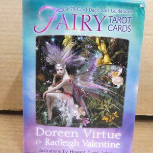 Fairy Tarot Cards Doreen Virtue Radleigh Valentine-Guidebook & 78 Card Deck EUC